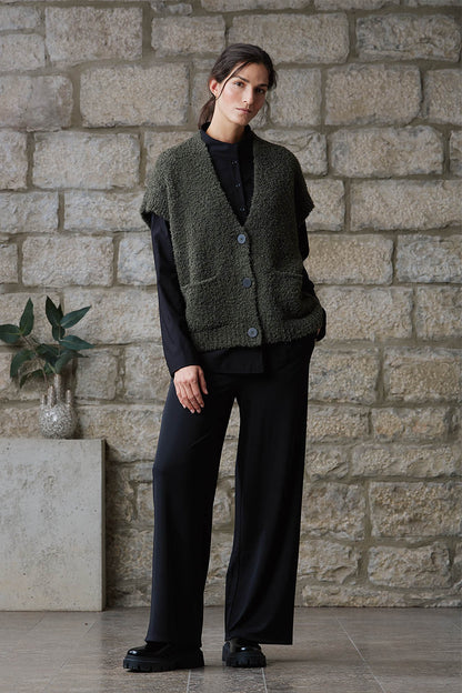 Boucle Sleeveless Vest