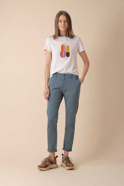 Indi & Cold Luca Trousers Azul Vintage