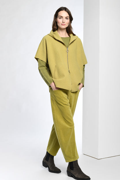 Hooded Boiled Wool Vest