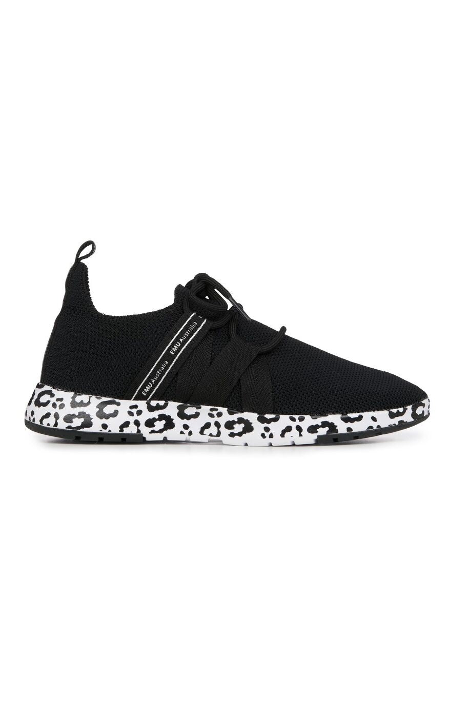 EMU Australia Leura Trainer Black Leopard Black