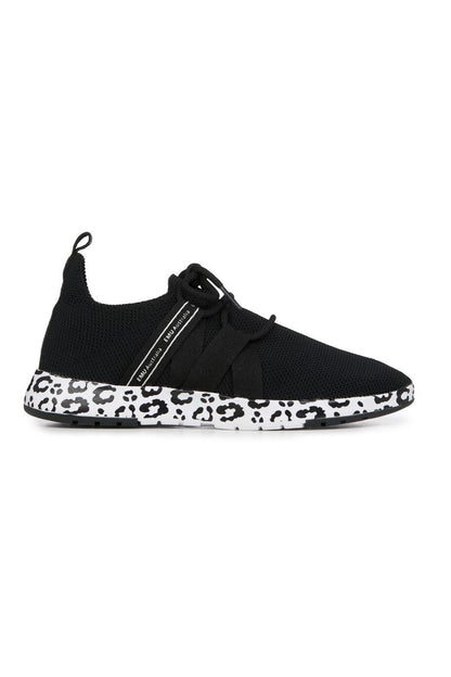 EMU Australia Leura Trainer Black Leopard Black