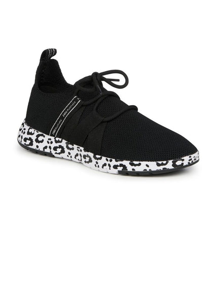 EMU Australia Leura Trainer Black Leopard Black