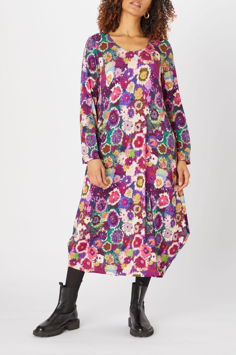 Sahara Midnight Garden Jersey Dress Purple
