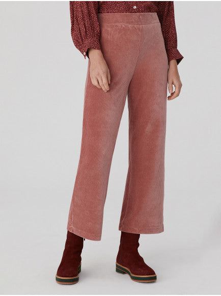 Nice Things Elastic Corduroy Trousers Pink
