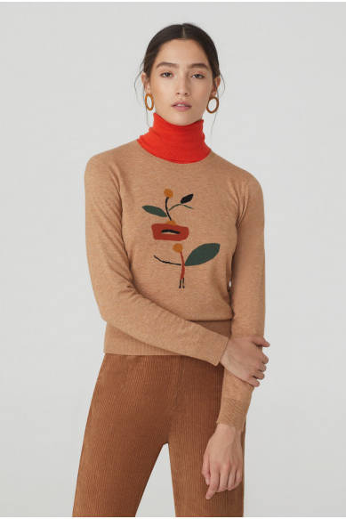 Nice Things Oppenheim Intarsia Sweater