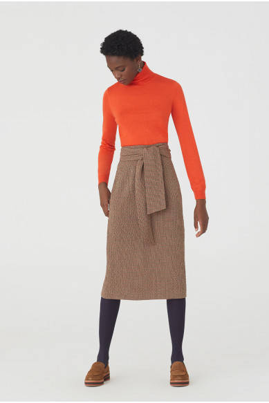 Nice Things Checked Oppenheim Midi Skirt