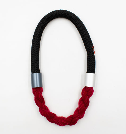 Christina Brampti K2232 Velvet Cord Necklace Red