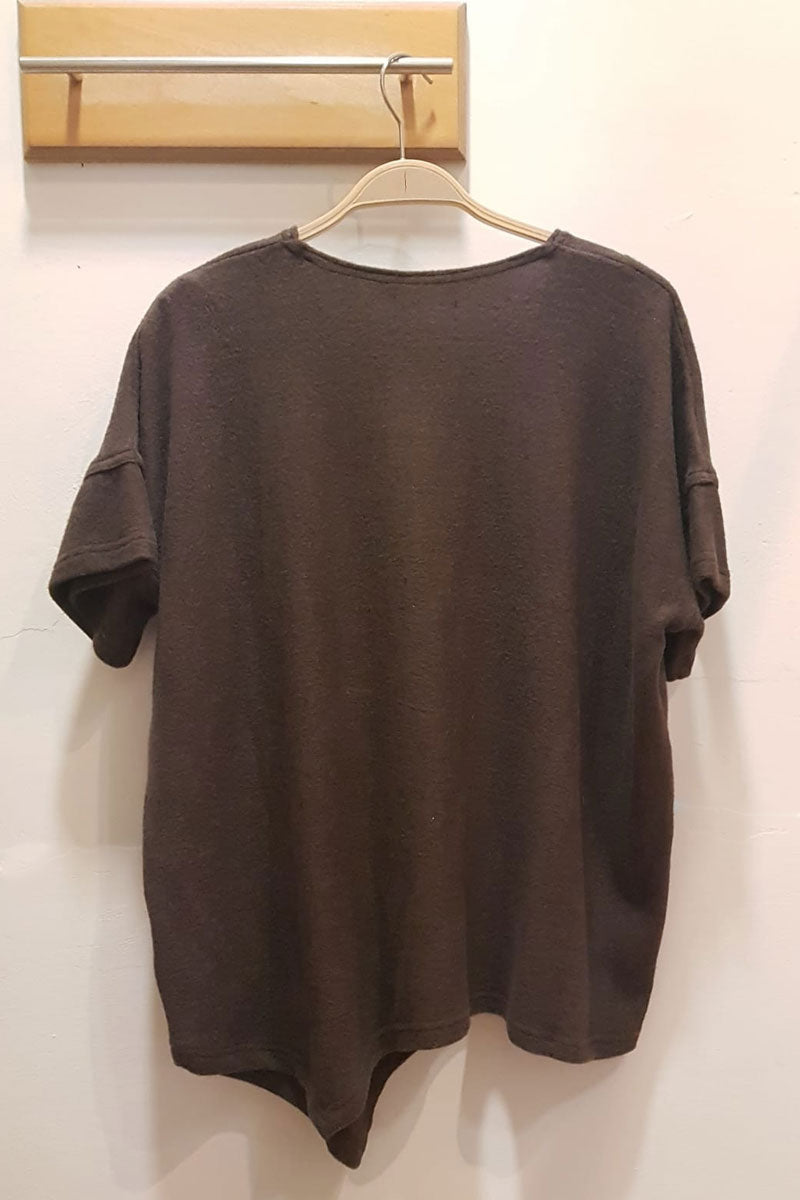Thing Clothing 6503 Soft Knit Top Chocolate