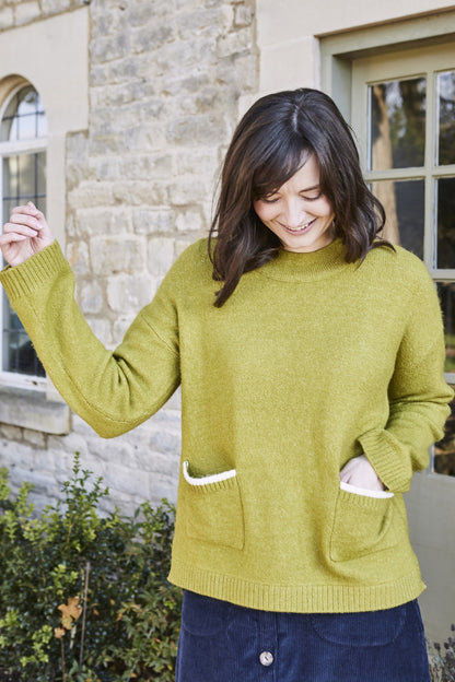 Lily and Me Hygge Jumper Winter Lime