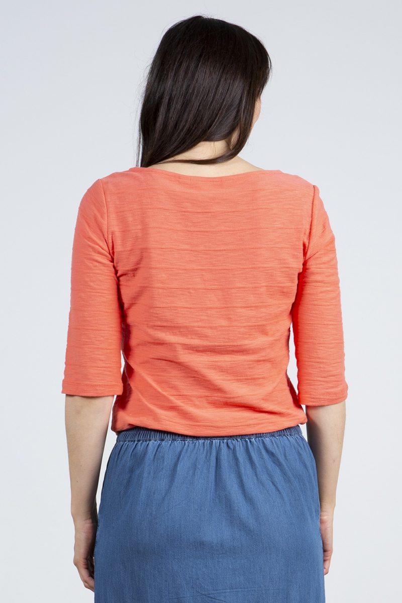 Lily and Me Monica Top Papaya Pink