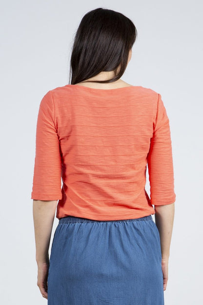 Lily and Me Monica Top Papaya Pink