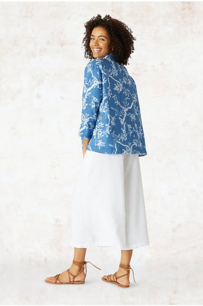 Sahara Vintage Kimono Print Jacket Porcelain