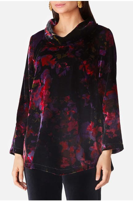 Sahara Bohemia Velvet Tunic Purple