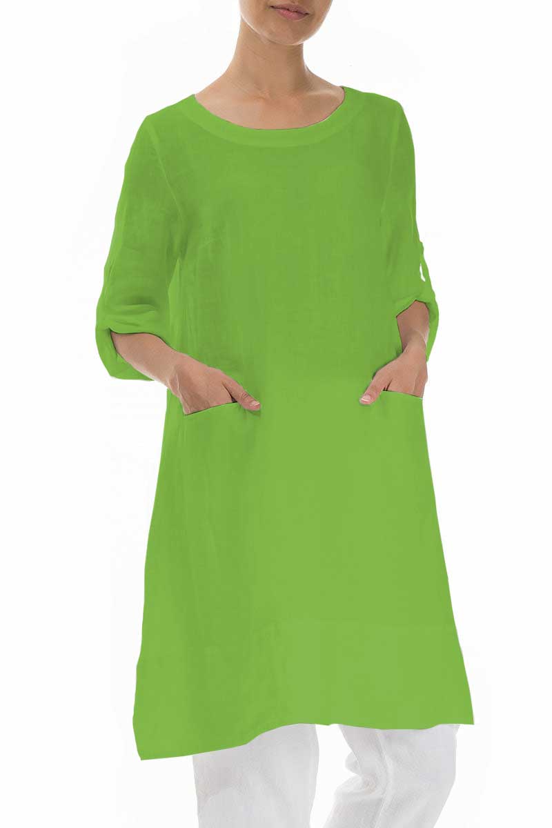 Grizas Linen 52293 Tunic Dress Lime