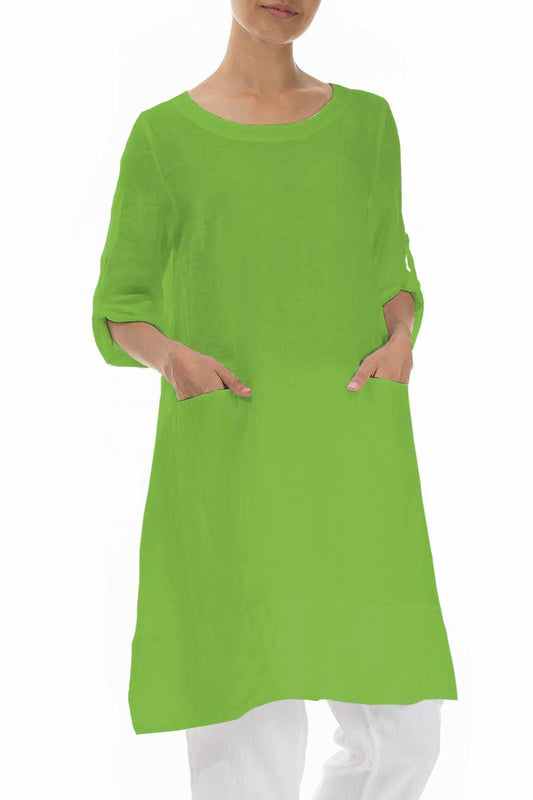 Grizas Linen 52293 Tunic Dress Lime