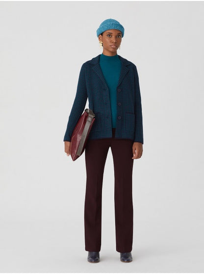 Nice Things Pied De Poule Blazer Navy