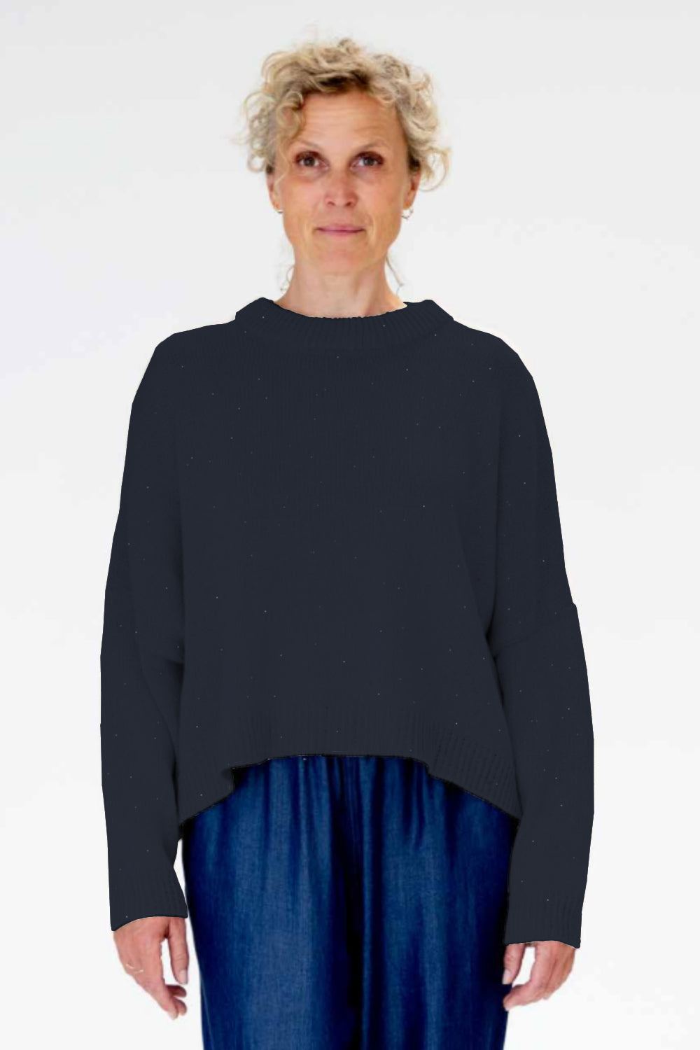 Alice Heavy Denim Knit Blouse