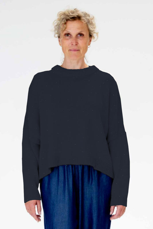 Alice Heavy Denim Knit Blouse