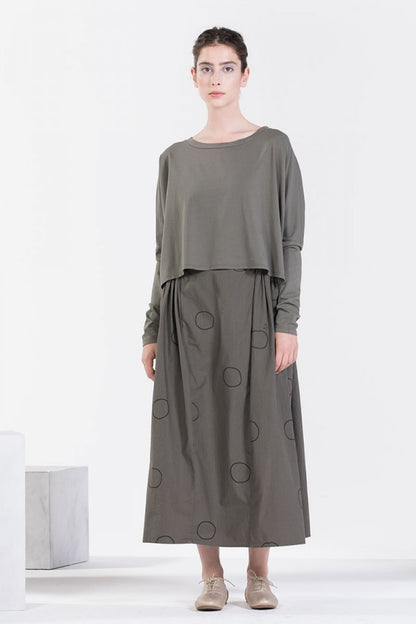 Neirami Boxy Top Long Sleeve Balsam