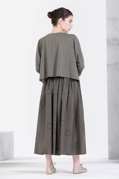 Neirami Boxy Top Long Sleeve Balsam