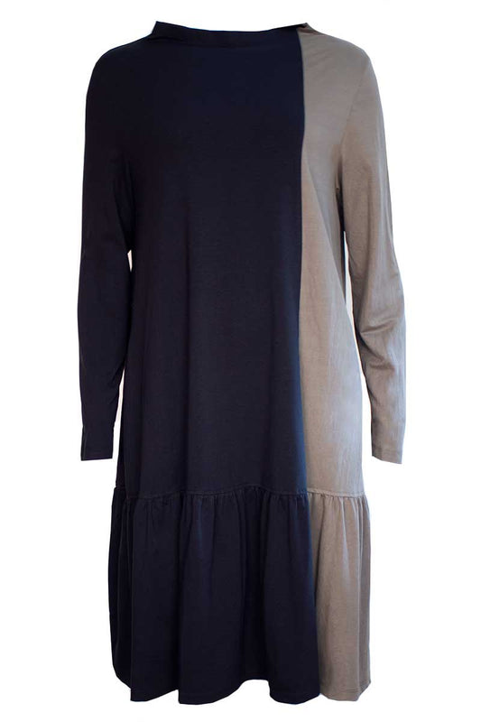 Alembika Black and Khaki Dress
