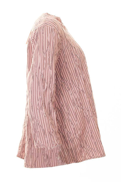 Cut Loose 3/4 Sleeve A-Line Top Crinkle Tandoori
