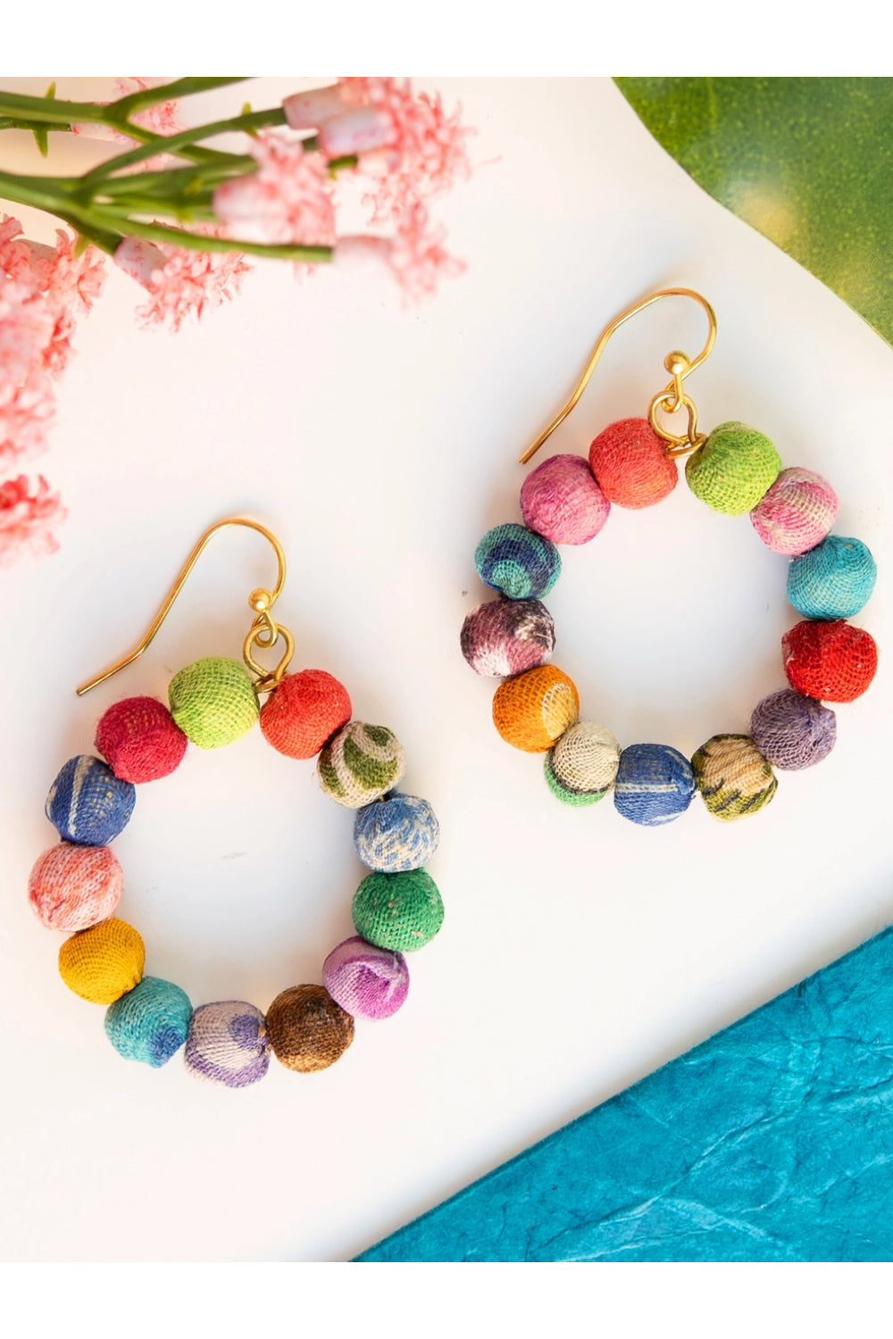 Kantha Classic Petite Hoops