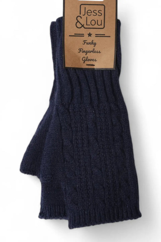 Cosy Cable Knit Fingerless Gloves