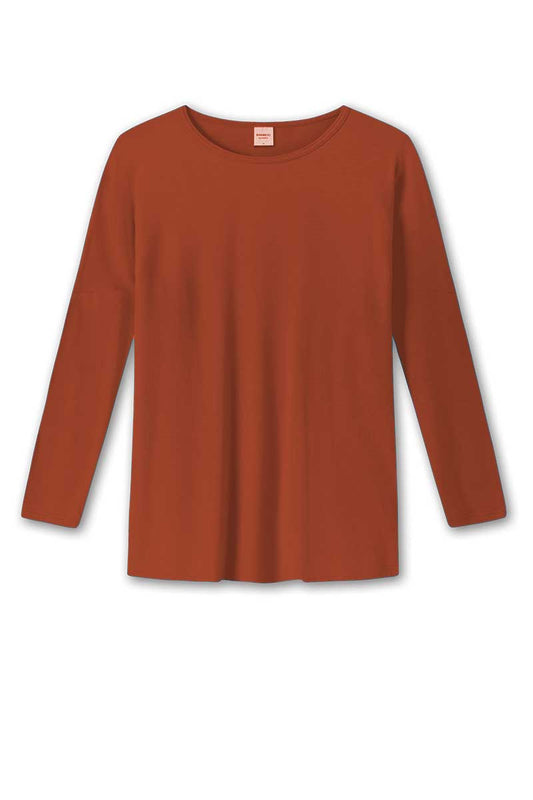 By Basics Bamboo Oversized Tunic Terracotta