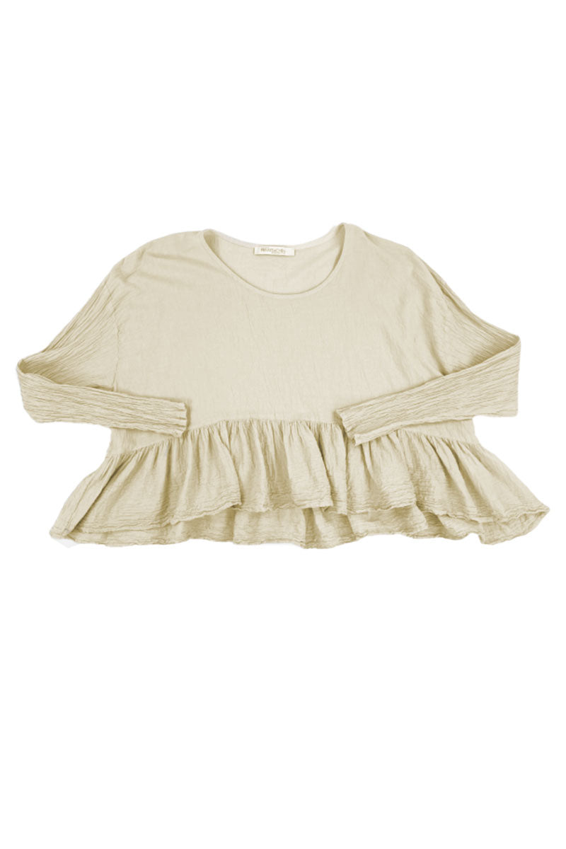 Privatsachen Bauchlos Shirt Schnee White