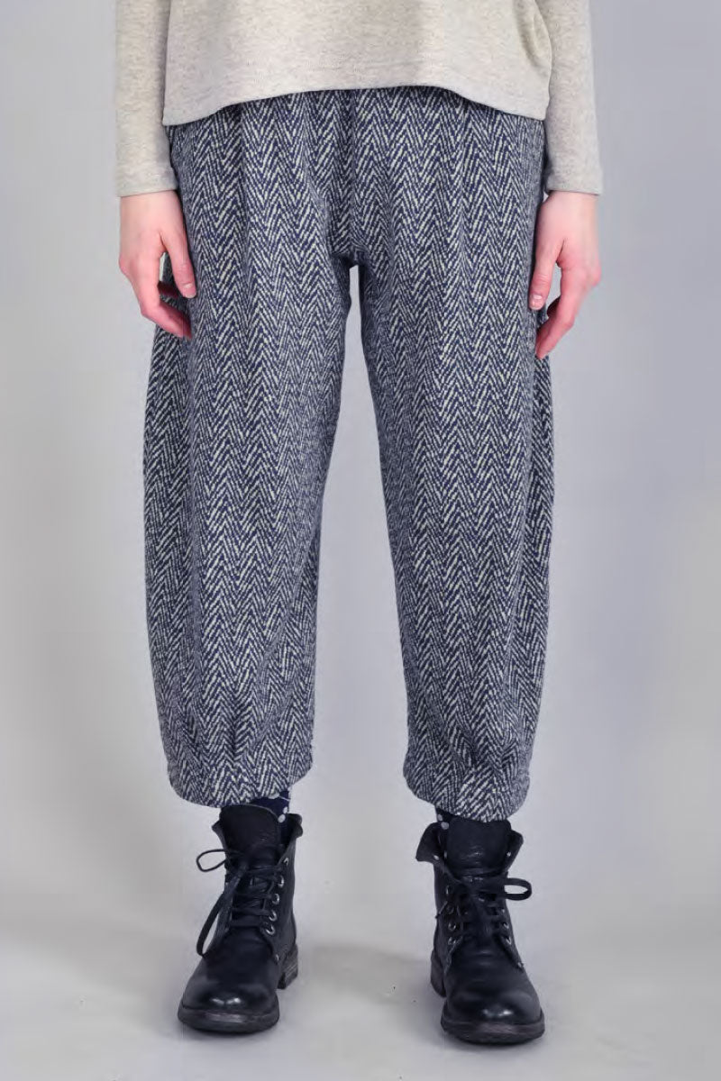 Mama B Bianco Trousers Blue Mix