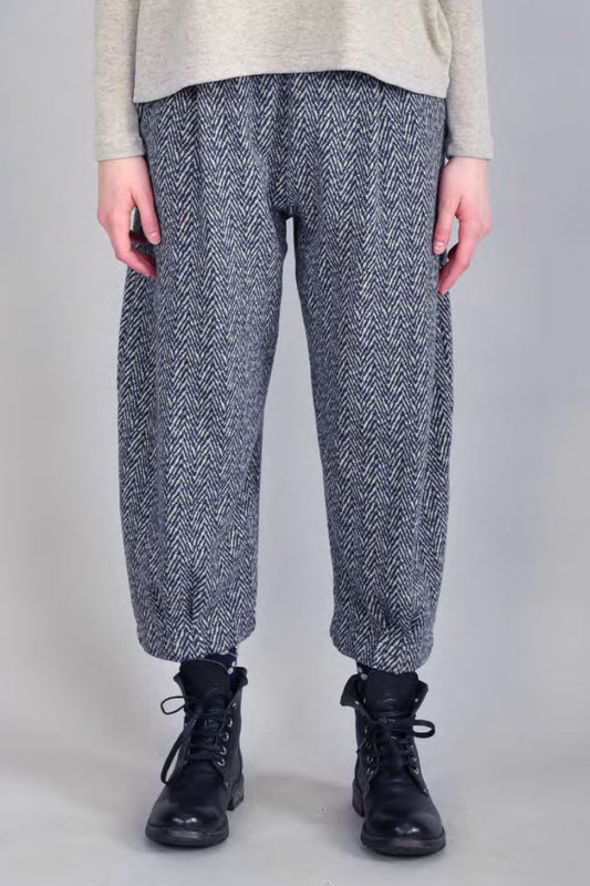 Mama B Bianco Trousers Blue Mix