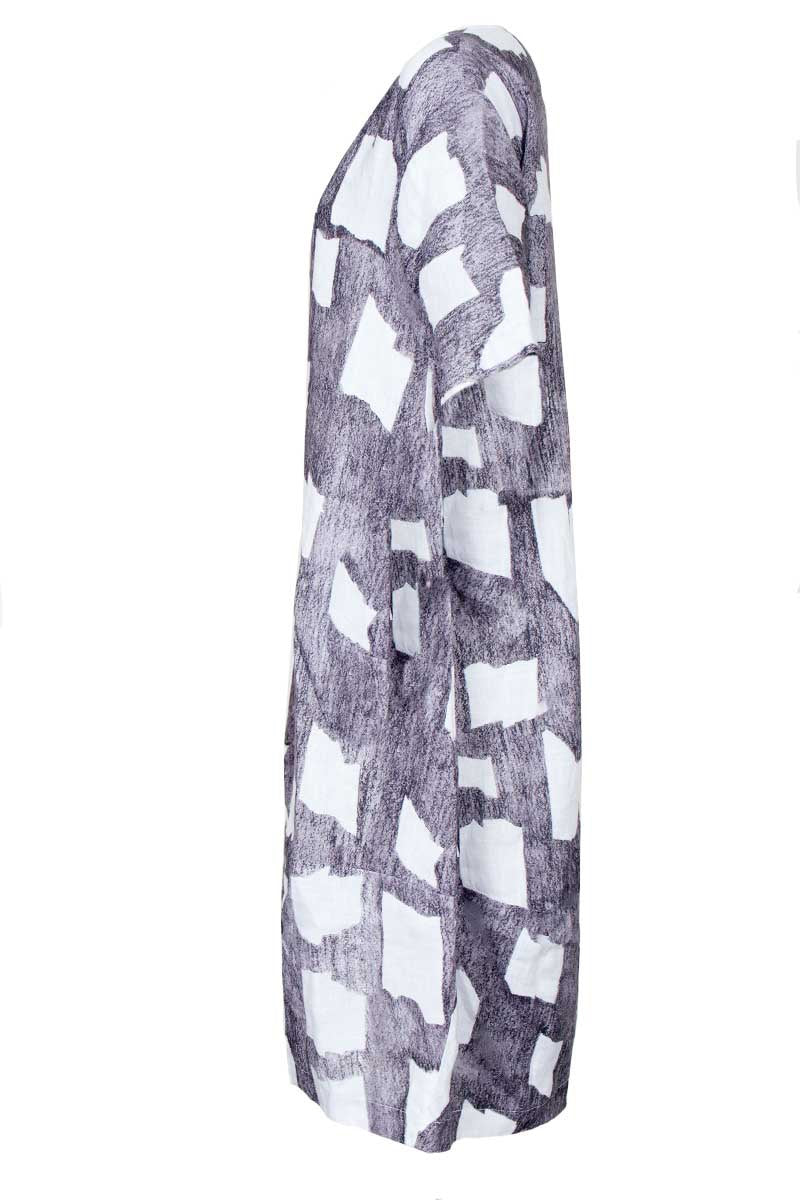 Grizas Grey Linen 91349 Dress