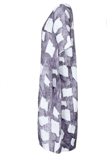 Grizas Grey Linen 91349 Dress