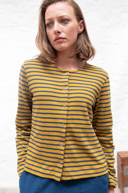 Bibico Joss Jersey Cardigan Mustard