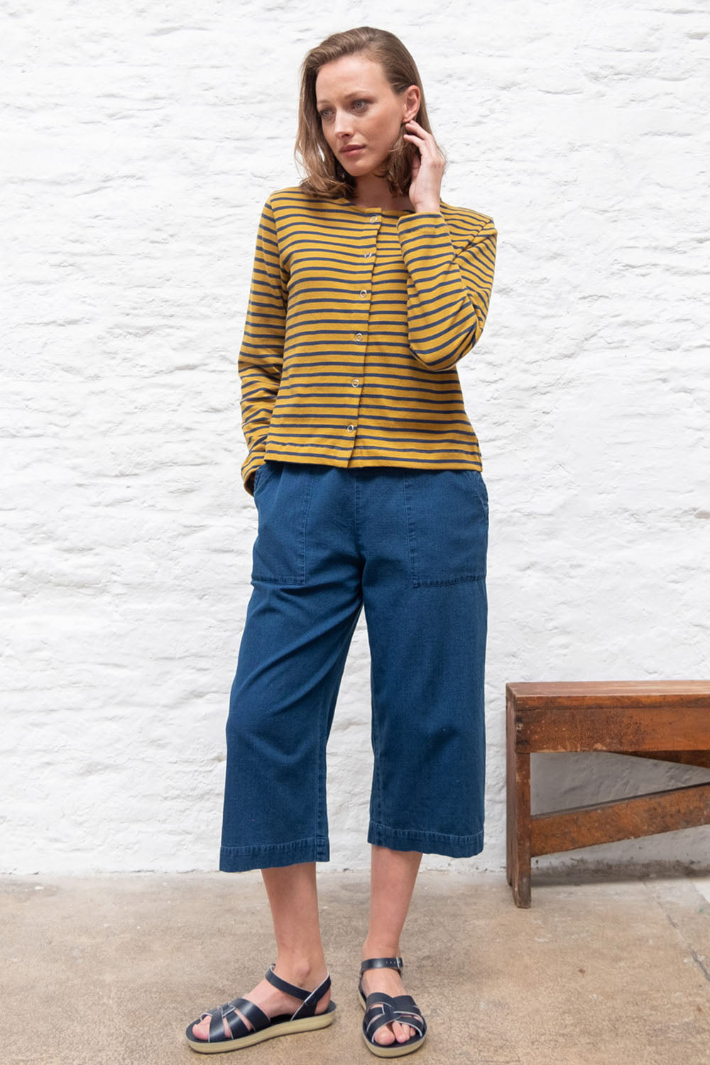 Bibico Joss Jersey Cardigan Mustard