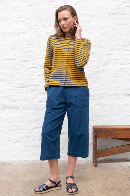 Bibico Joss Jersey Cardigan Mustard