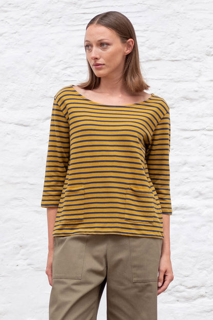 Bibico Classic Cotton Sailor Tee Mustard