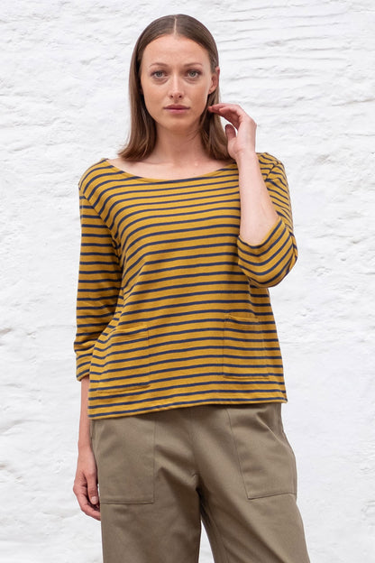 Bibico Classic Cotton Sailor Tee Mustard