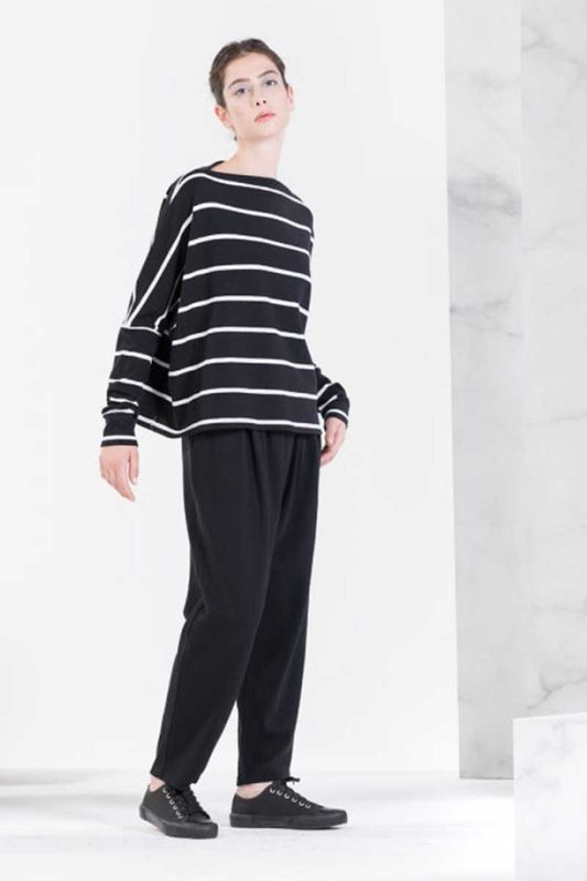 Neirami Boxy Boat Neck Top Lisbona