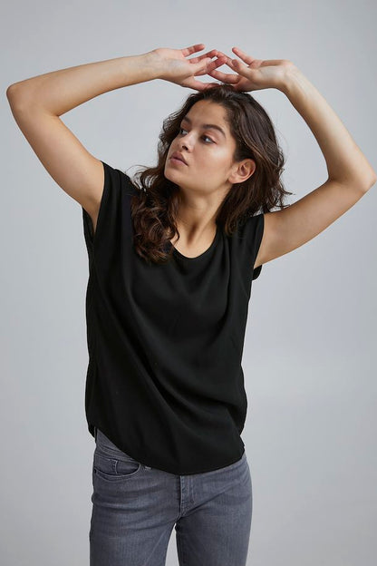 Ichi Maja Top Black