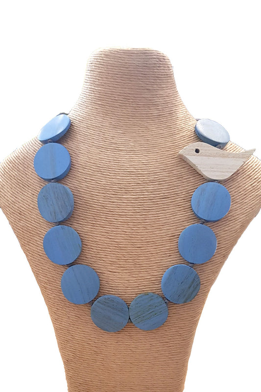 Capri Clothing Aqua Bird Mix Necklace