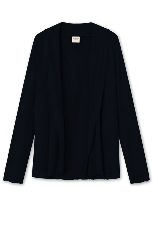 By Basics Short Cardigan Navy Blue Blue