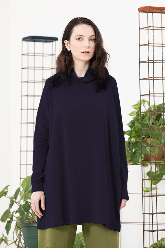Neirami Maxi High Neck Shirt Yatching