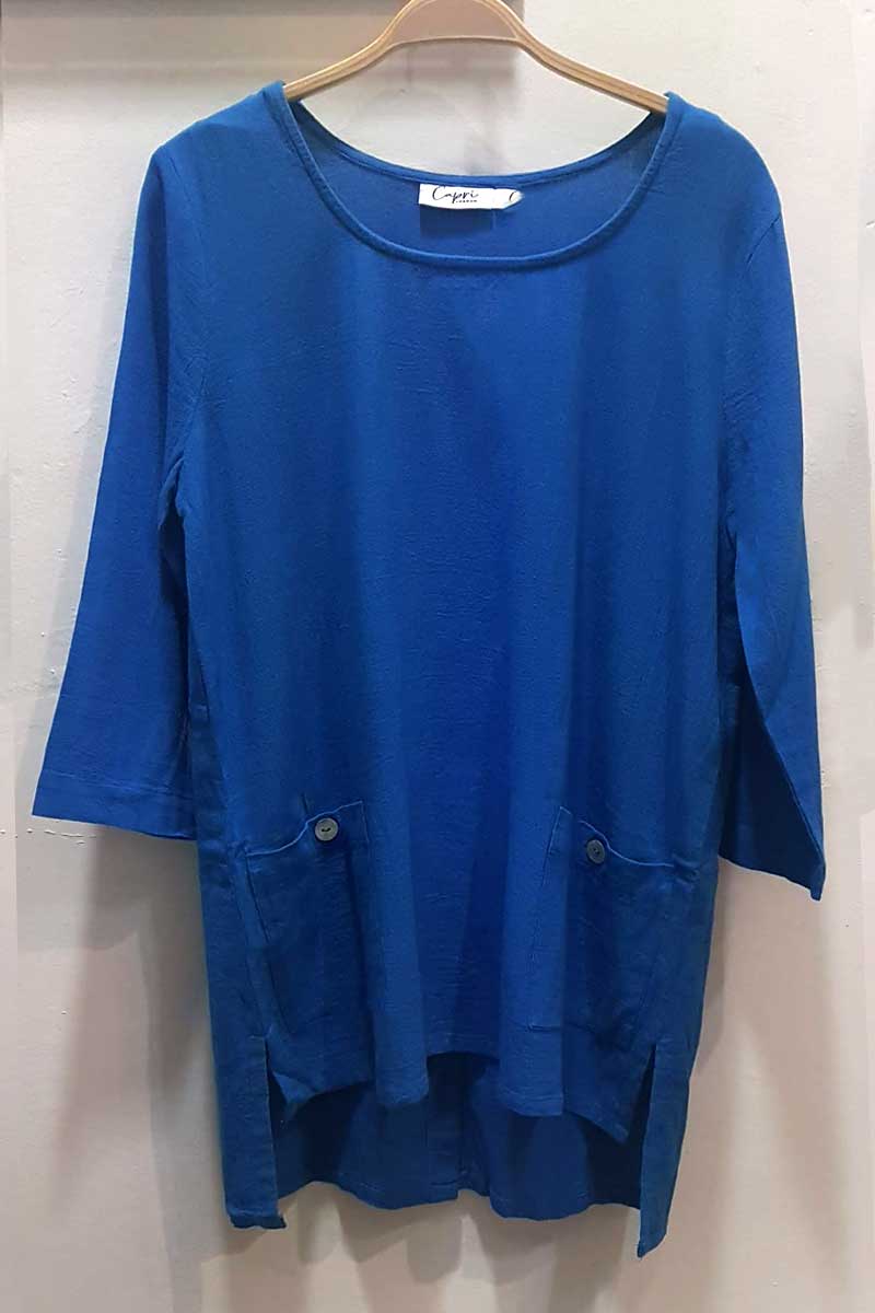 Capri Clothing Cros 50 Top Atlantic Blue