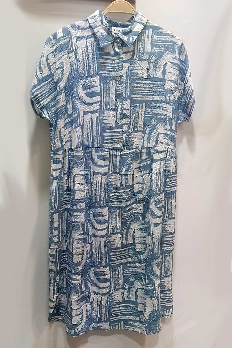 Capri Clothing Marine Dress Denim Blue
