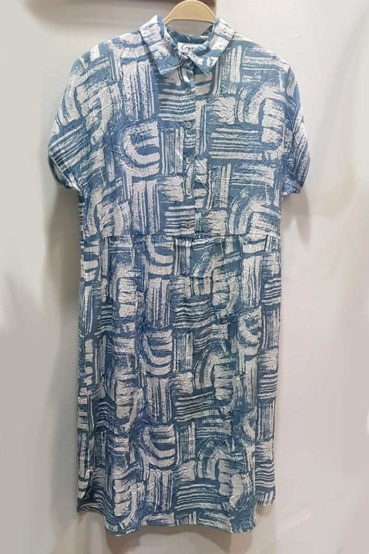 Capri Clothing Marine Dress Denim Blue