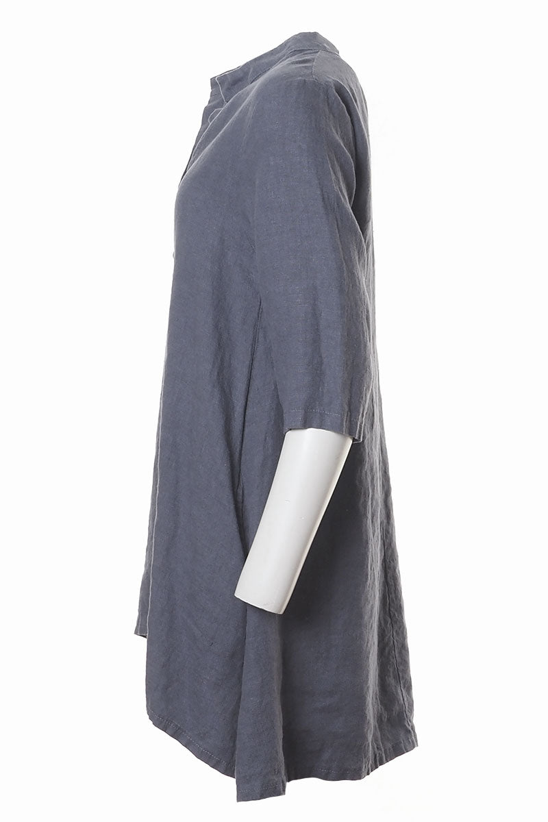 Thing Clothing Indigo Linen 6531 Top Blue