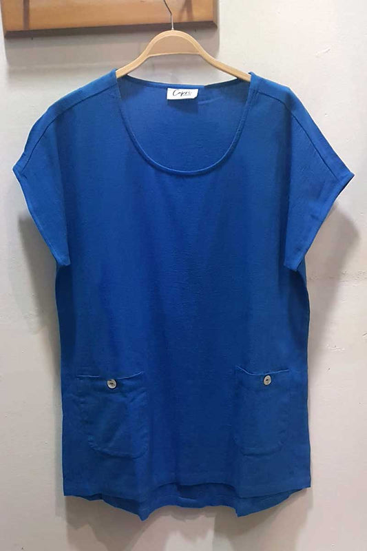 Capri Clothing Cros 22 Top Atlantic Blue