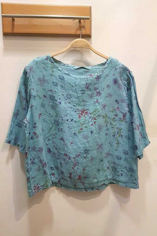 Cut Loose Elbow SLV Top Spring Bouquet Spa